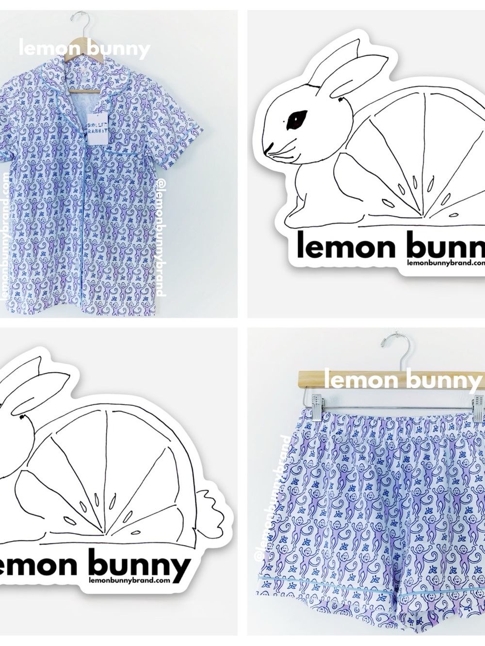 Roller Rabbit Monkey Polo Pajamas in Lavender Monkey Size Small S Brand New NWT